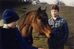 Ben, Jon and horse